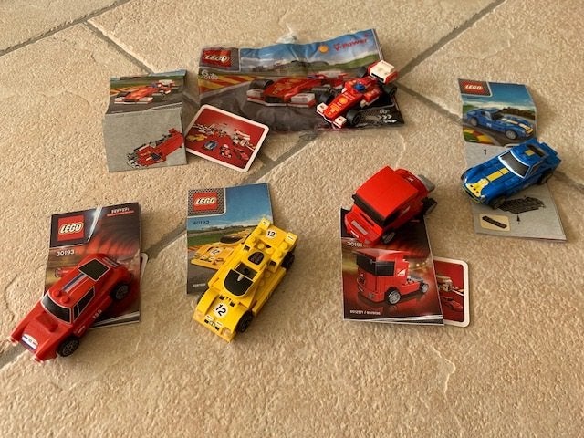 Lego 30191 lego v-power ferrari scuderia truck, 30193 v-powe, Ophalen of Verzenden, Gebruikt