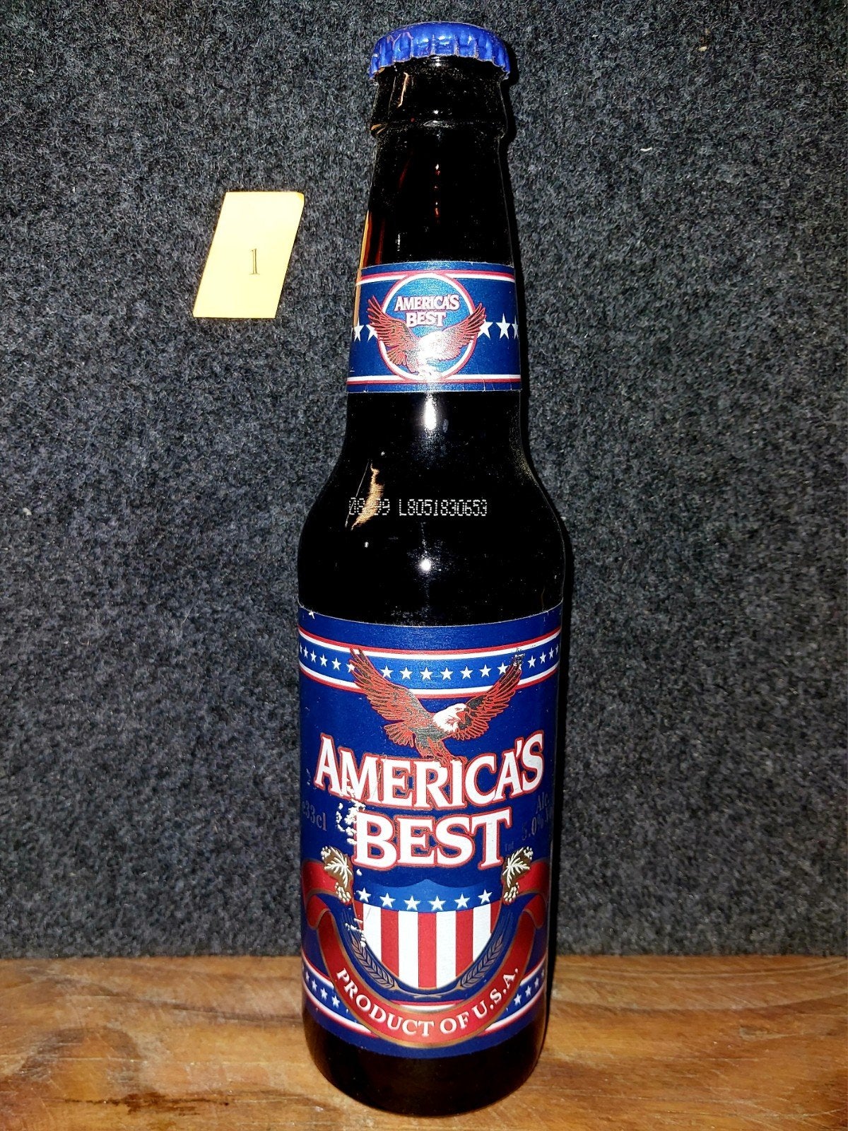 America's Best bierglas met bijbehorende fles, Ophalen of Verzenden, Zo goed als nieuw, Glas of Glazen, Overige merken