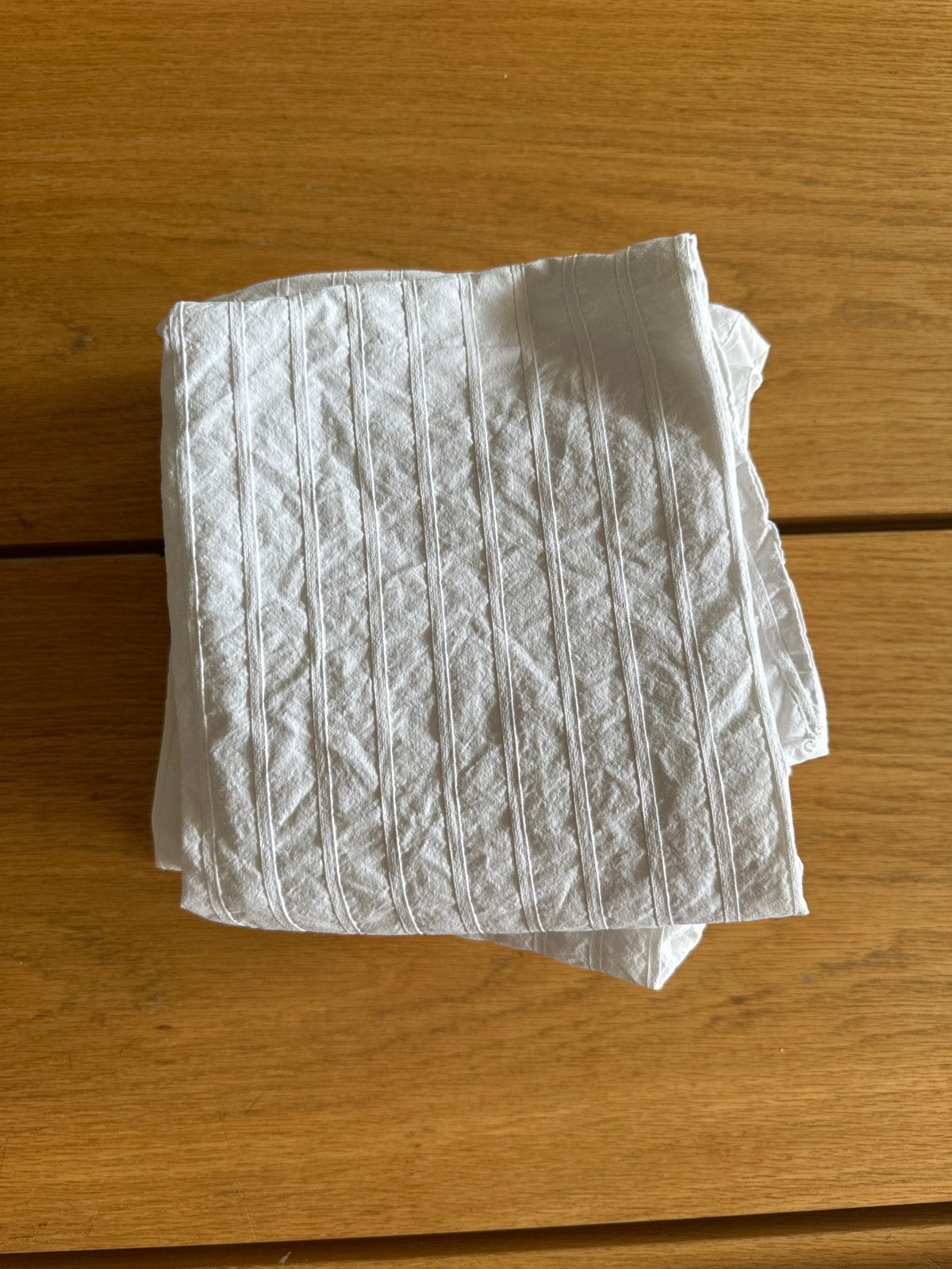 4 witte kussenslopen van IKEA, Gebruikt, Katoen, Ophalen of Verzenden, IKEA