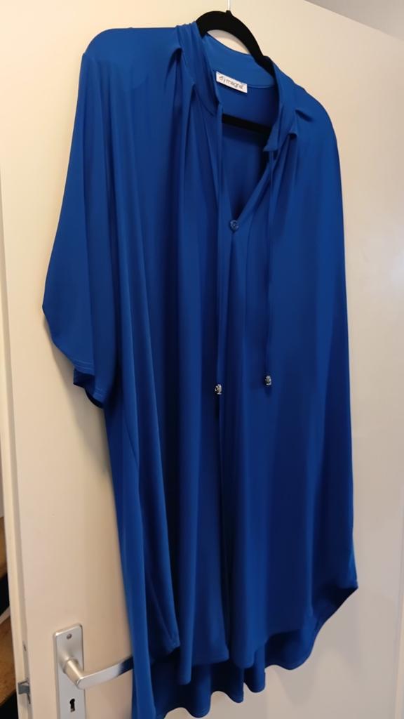 Mooi blauw magna tuniek 52/54, Verzenden, Zo goed als nieuw, Blauw, Blouse of Tuniek