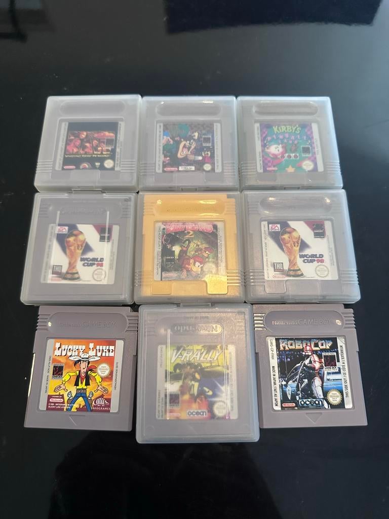 9 Game Boy spellen - o.a. Kirby's Dream Land, Robocop, Spelcomputers en Games, Gebruikt, 1 speler, Ophalen of Verzenden, Platform