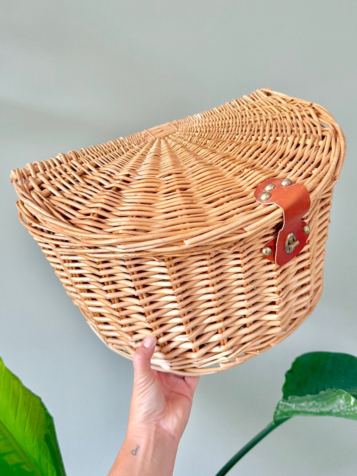Vintage rotan mand opbergmand speelgoedmand, Ophalen of Verzenden, Gebruikt, Riet