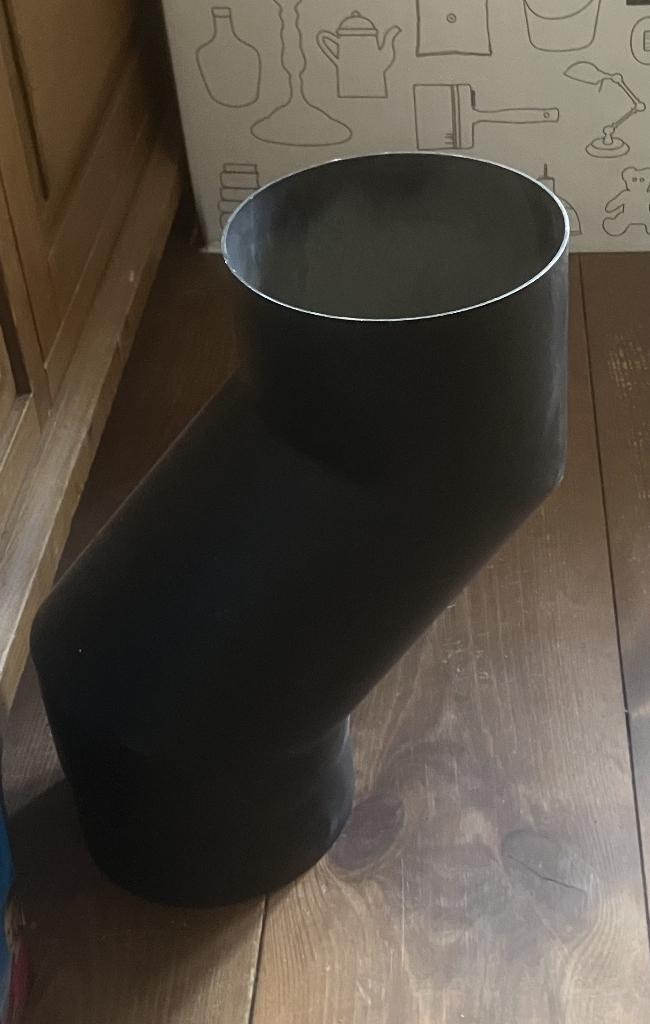 kachelpijp/buis met S-Bocht diameter 150 mm dikwandig staal, Huis en Inrichting, Kachels, Ophalen, Houtkachel, Zo goed als nieuw
