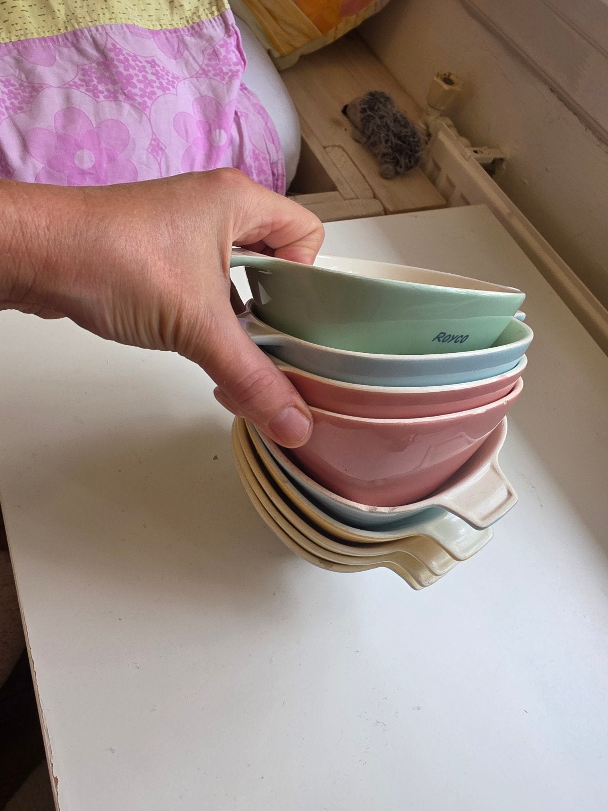 Vintage Royco soepkommen set - Diverse kleuren, Ophalen of Verzenden