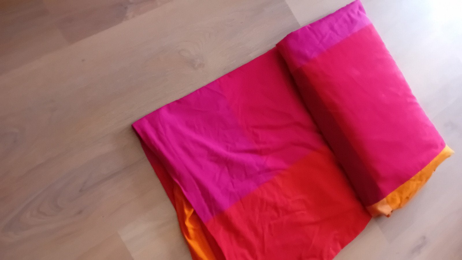 Dekbedovertrek 2 pers mooi kleurrijk groot 230 x 210, Ophalen of Verzenden, Zo goed als nieuw, Tweepersoons, Dekbedovertrek