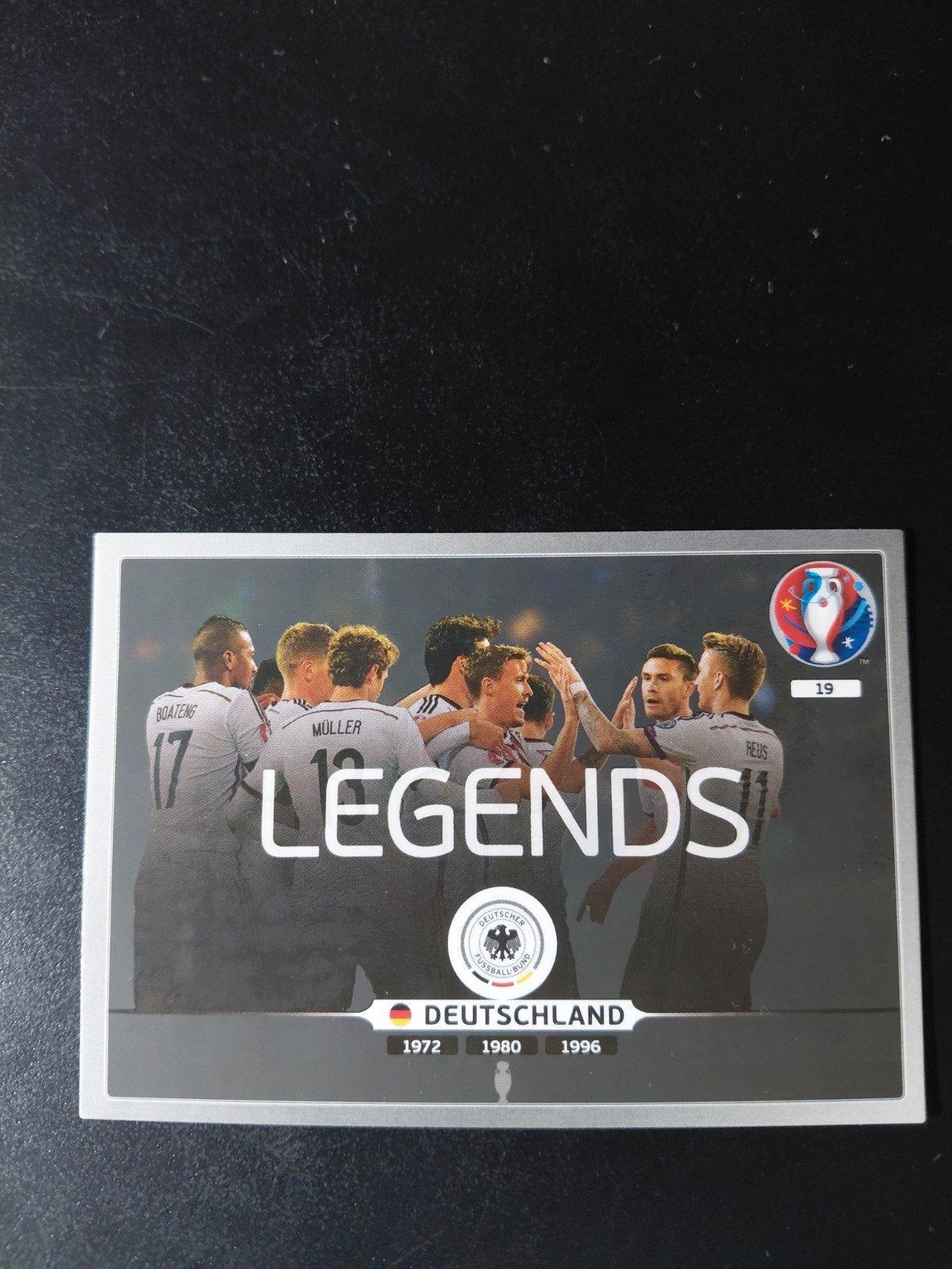 duitsland (legends) panini ek 2016, Verzenden, Nieuw, Buitenlandse clubs, Poster, Plaatje of Sticker