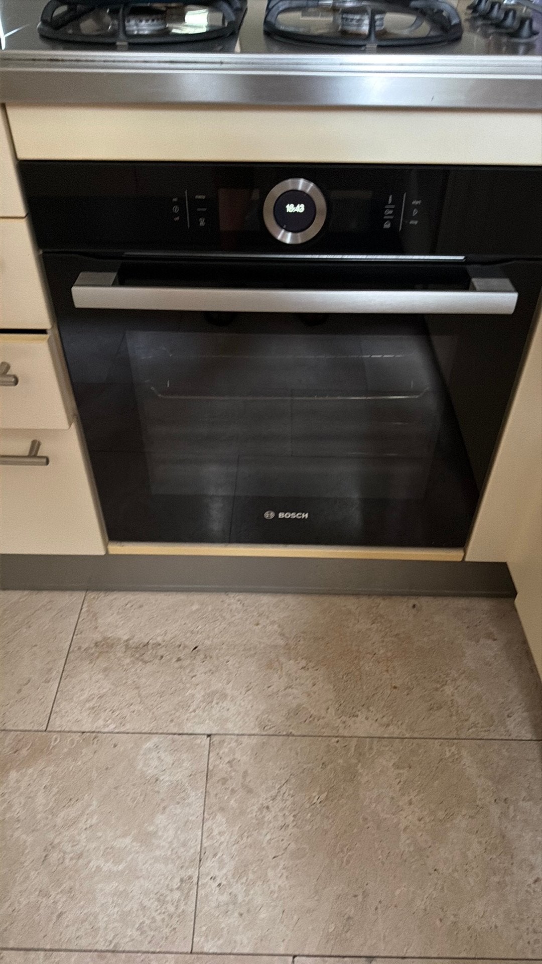 Inbouw combinatie hete lucht stoom oven Bosch HSF636B1, Ophalen, Zo goed als nieuw, Hete lucht