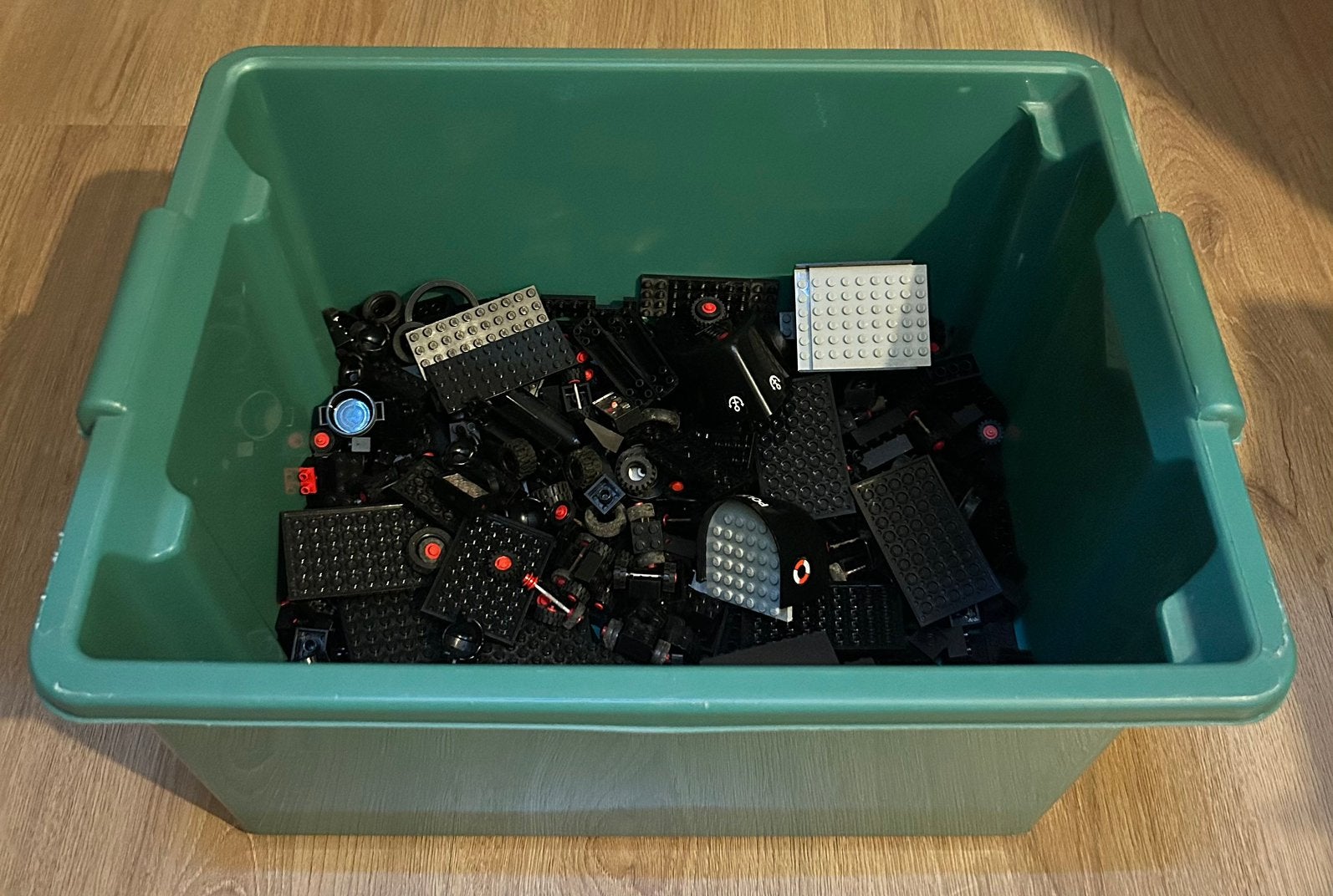 Ca.1,5 KG Zwarte LEGO 100% Origineel & Gesorteerd op Kleur!, Ophalen of Verzenden, Gebruikt, Losse stenen