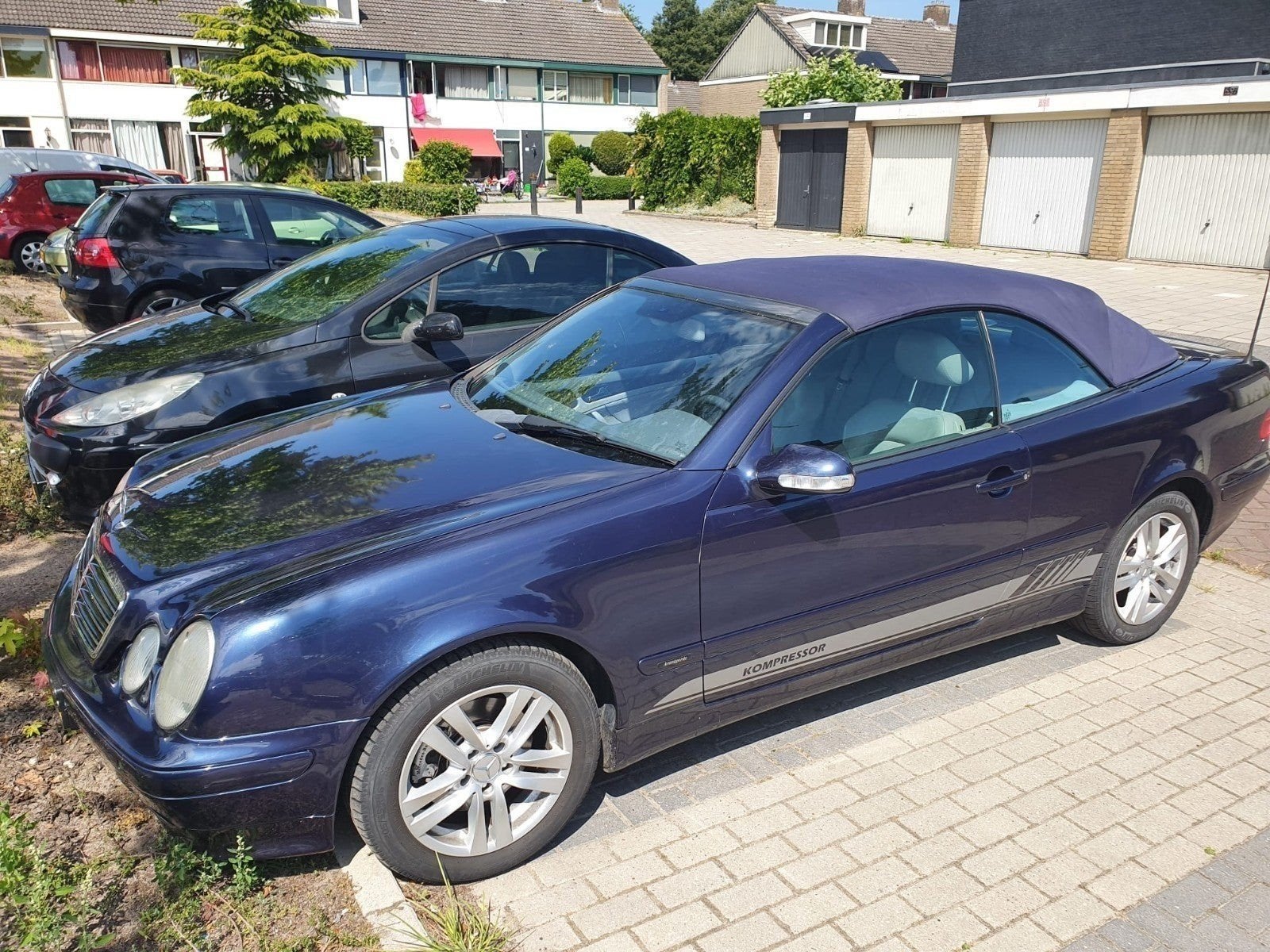 Mercedes-Benz CLK 2.3 Clk230 Kompr Cabrio Sport AT 1999, Auto's, 4 cilinders, Cabriolet, Grijs, Particulier