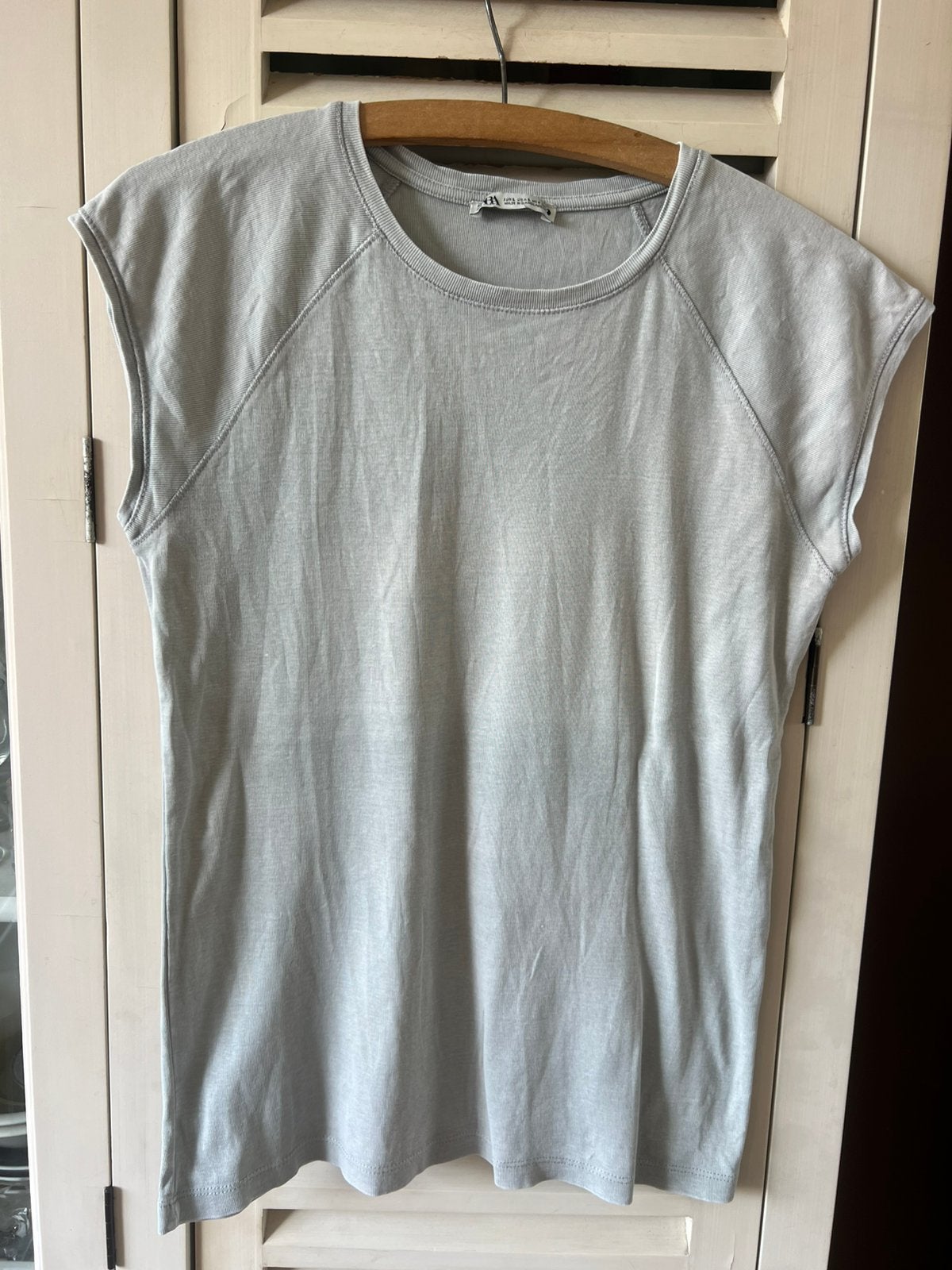 Zacht grijs t shirt, Kleding | Dames, Ophalen, Zo goed als nieuw, Grijs, Korte mouw
