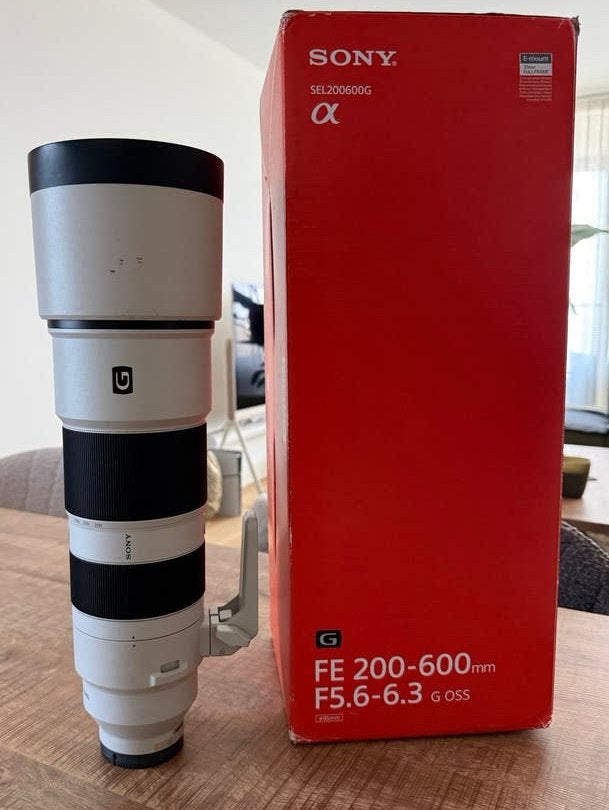 Sony FE 200-600mm f/5.6-6.3 G OSS objectief, Ophalen, Sony E-mount, Sony, Autofocus
