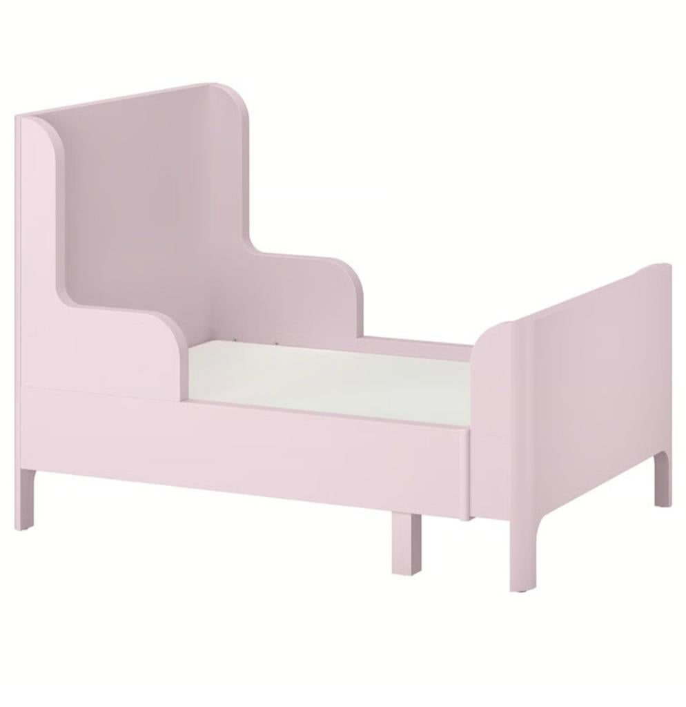Uitschuifbaar licht roze kinderbed| Al uit elkaar gehaald, Kinderen en Baby's, Kinderkamer | Bedden, Ophalen, 85 tot 100 cm, Zo goed als nieuw