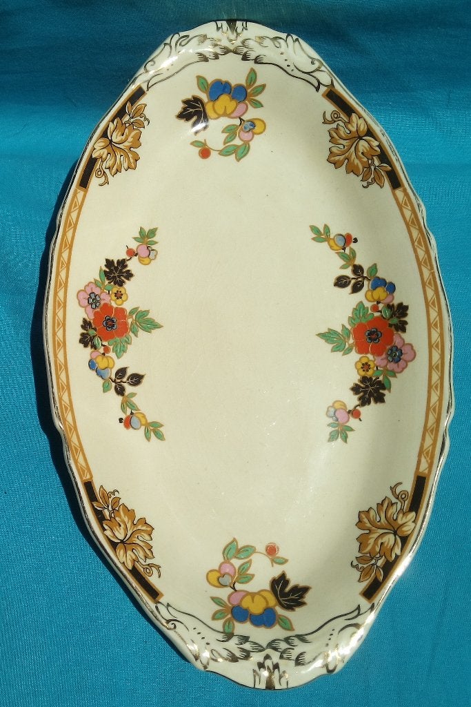 ROYAL VENTON WARE ART DECO SERVEERSCHAAL J STEVENTON & SONS, Verzenden