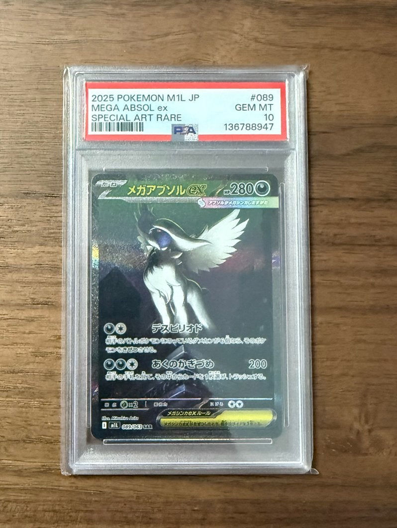Pokemon Mega Absol EX 089 - PSA 10, Ophalen of Verzenden, Nieuw, Losse kaart