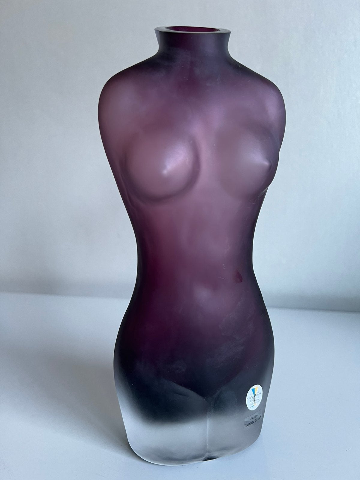 Zweeds Design Sea Glasbruk Vaas Purple Torso Renate Stock, Ophalen of Verzenden, Object, Glas