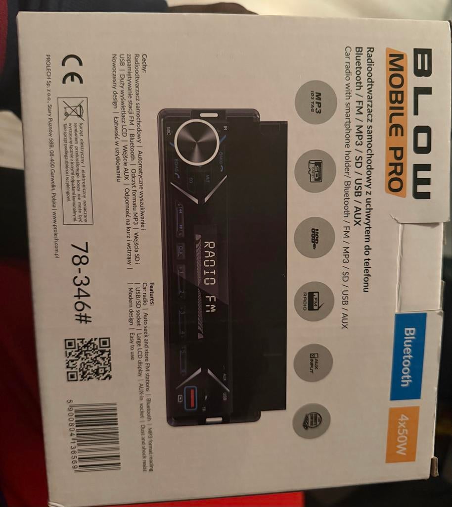 BLOW Mobile Pro autoradio met telefoonhouder, Ophalen of Verzenden, Nieuw