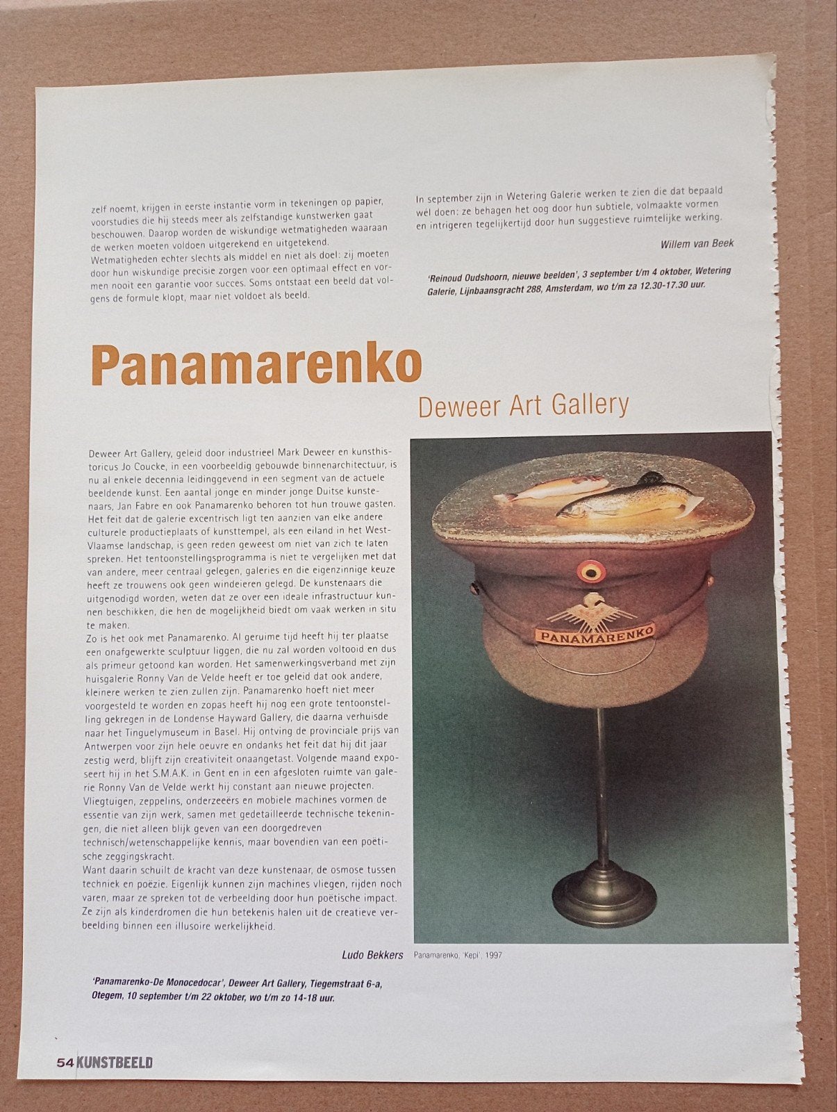 Panamarenko 5 x artikel, Ophalen of Verzenden