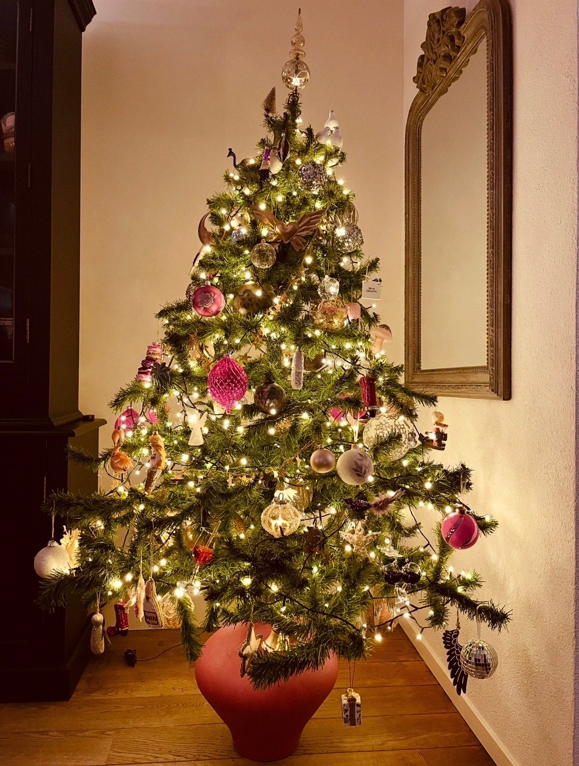 Kerstboom excl versiering, Ophalen, Gebruikt