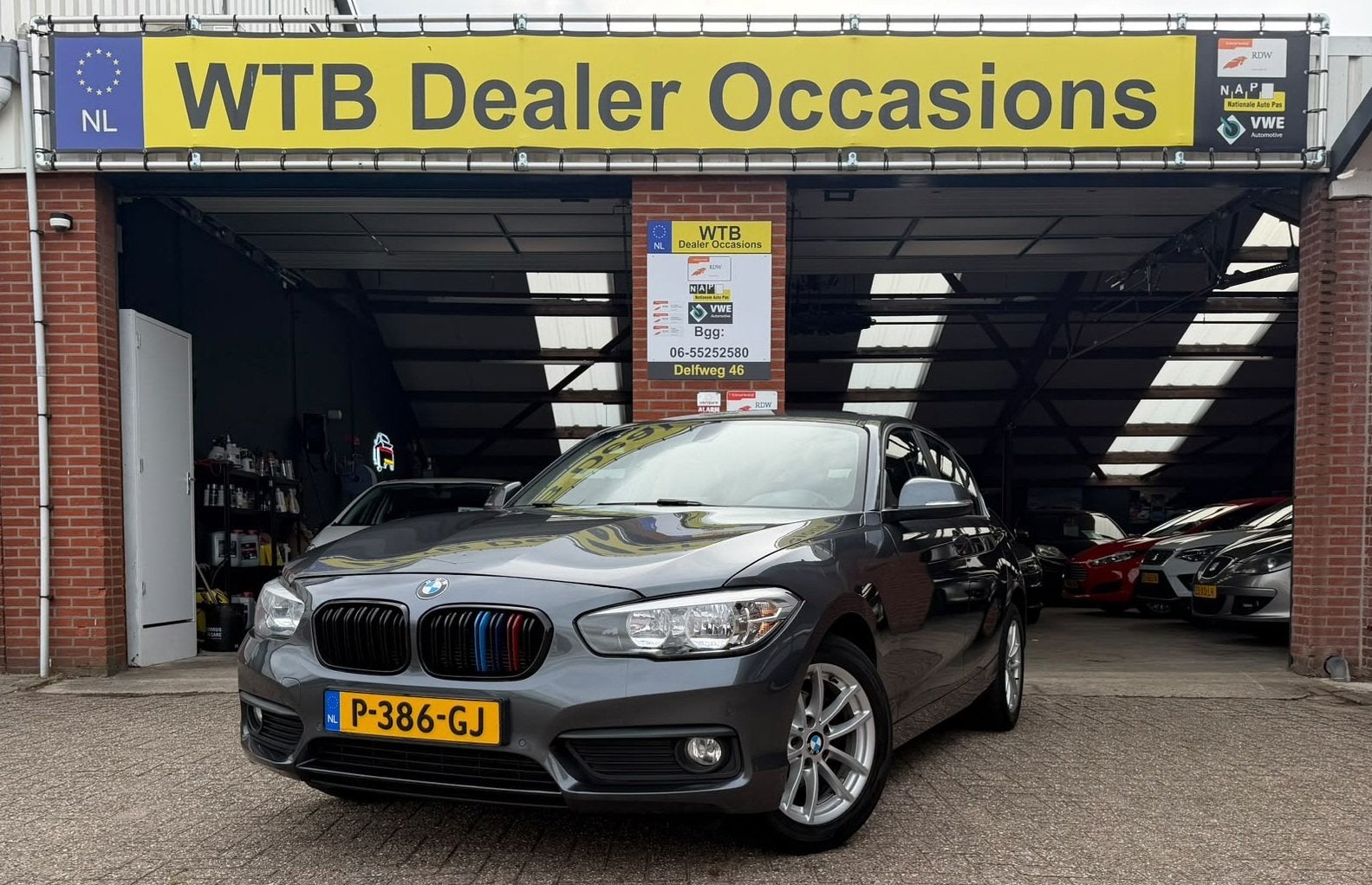 BMW 1-serie 118i Sport, Navi, Airco, 1 Eig Dealer oh., Leer,, Auto's, 1-Serie, Dealer onderhouden, Gebruikt, 4 cilinders