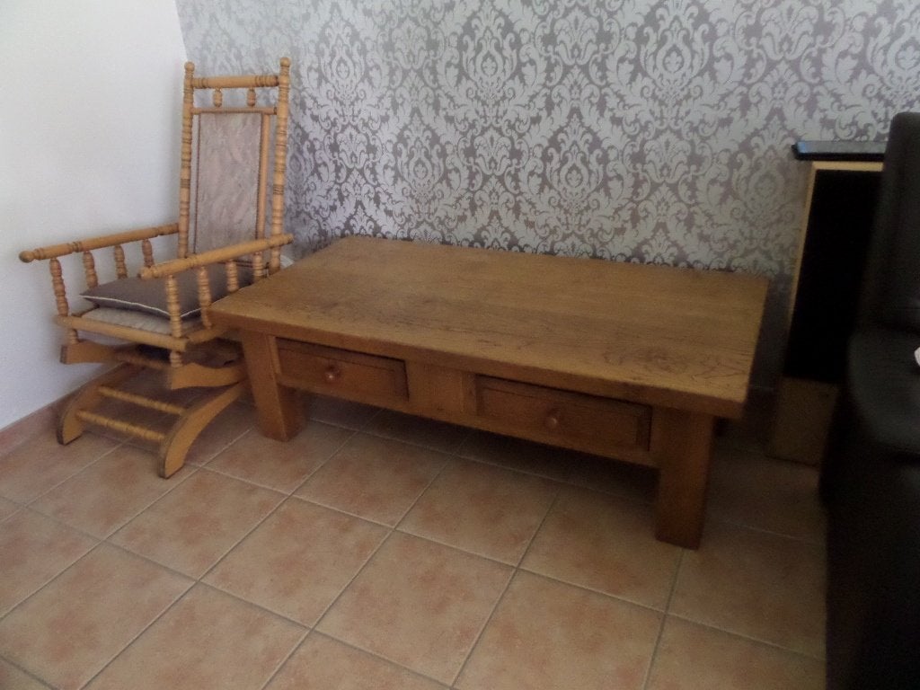Eiken salontafel, Huis en Inrichting, Ophalen, Minder dan 50 cm, 100 tot 150 cm, Eikenhout