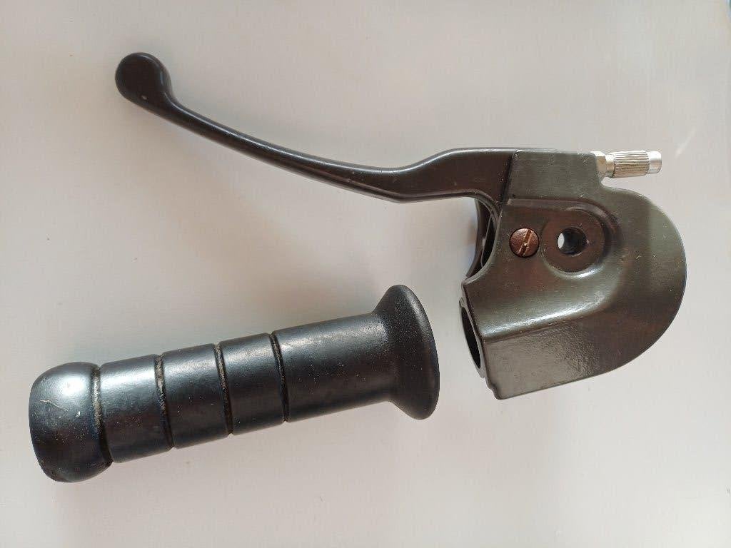 Linker stuur hendel Domino met handvat gebruikt staat, Fietsen en Brommers, Ophalen of Verzenden, Gebruikt