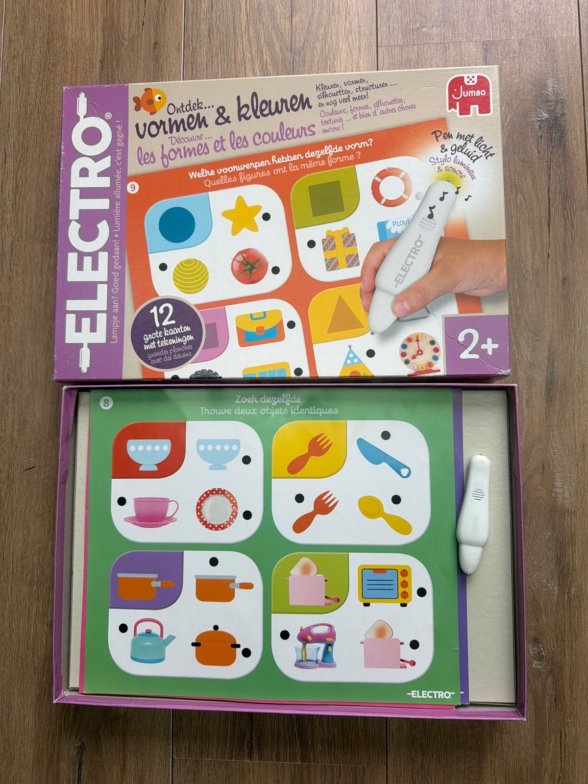 Jumbo Electro Vormen & Kleuren Educatief Spel 2+, Ophalen of Verzenden, Gebruikt, Ontdekken, Met licht