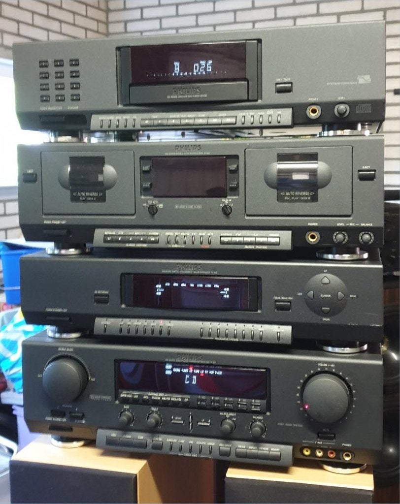 Philips 900-series FR951,  CD930, FV930 en FC930, Audio, Tv en Foto, Stereo-sets, Gebruikt, Cassettedeck, Cd-speler, Tuner of Radio