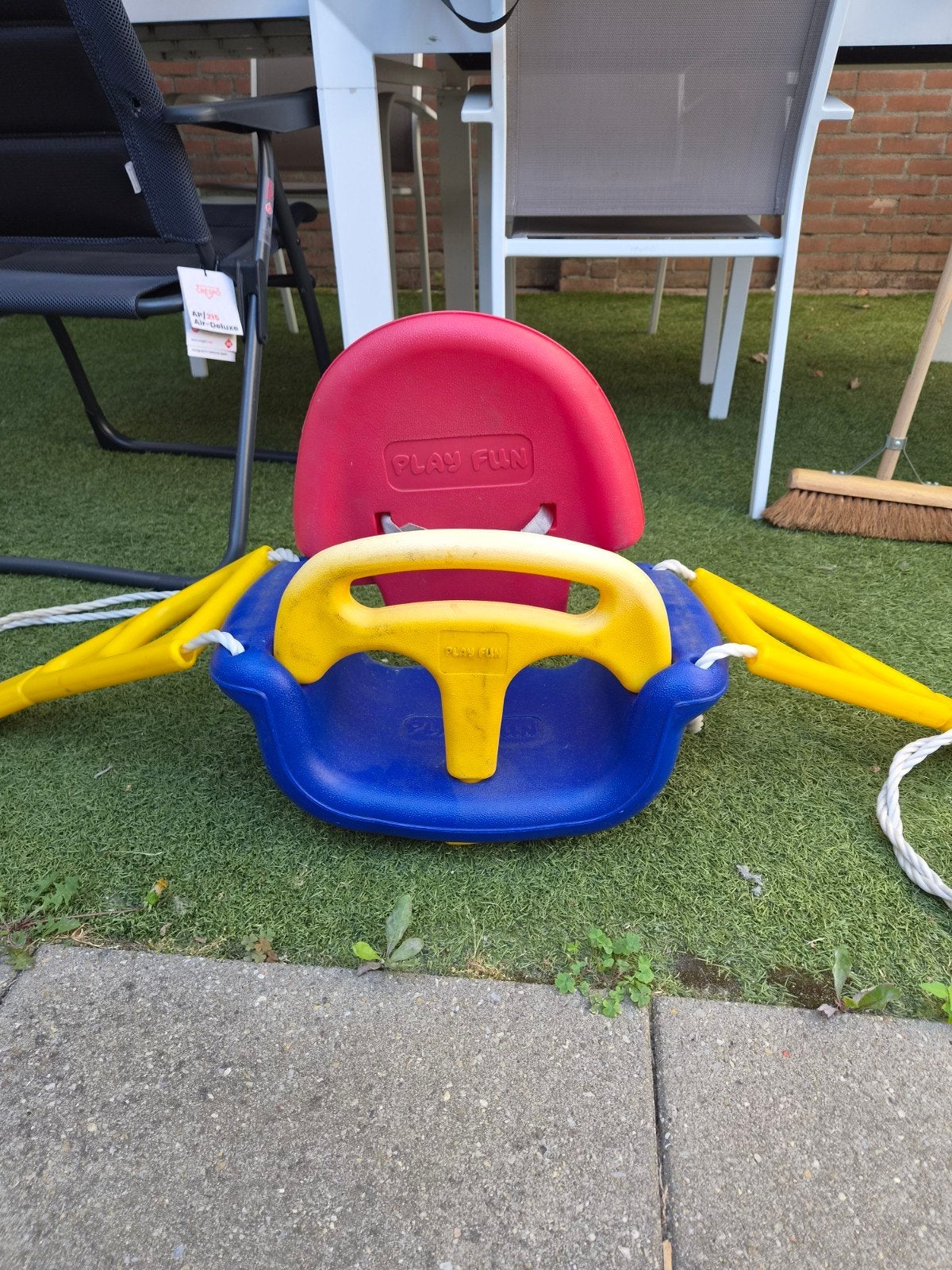 PLAY FUN babyschommel - rood, geel, blauw, Ophalen, Gebruikt, Schommel