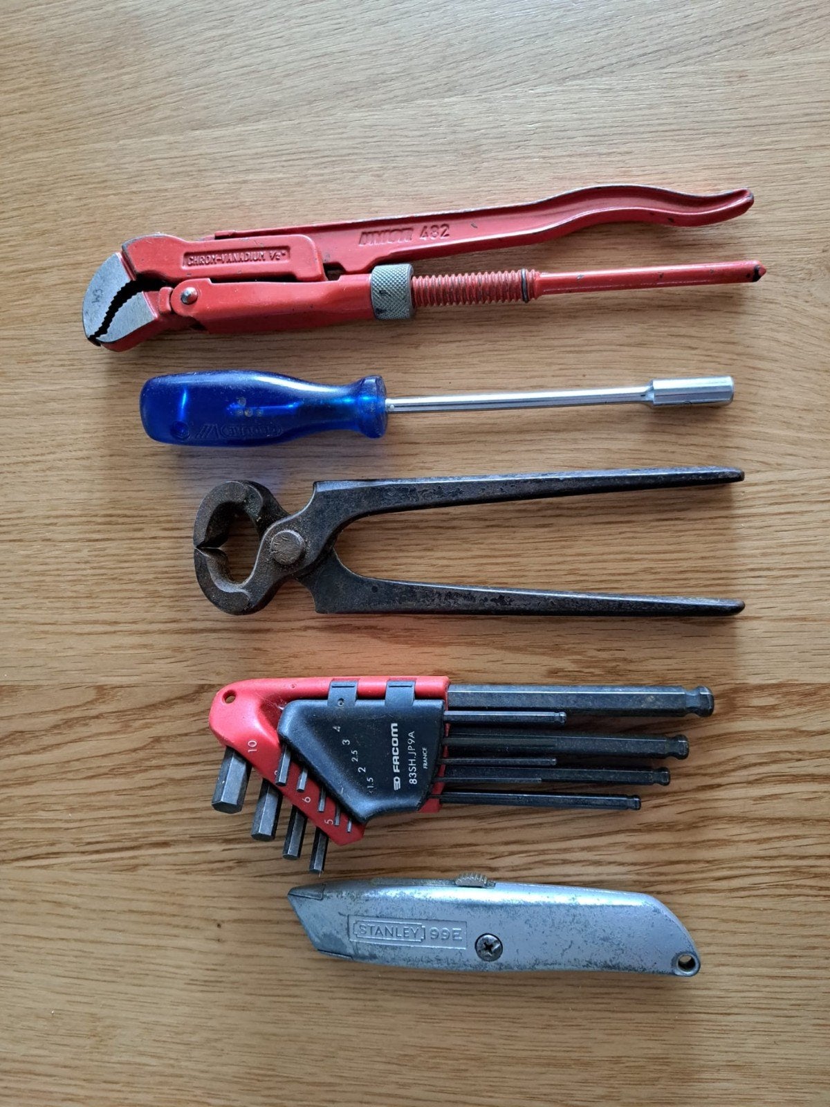 Diverse soorten gereedschap: Stanley, Facom, Gedore, Ophalen of Verzenden, Gebruikt