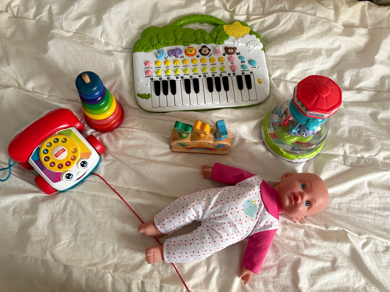 Speelgoedpakket: Pop, Piano, Telefoon en meer, Ophalen of Verzenden, Zo goed als nieuw, Overige typen, Met geluid