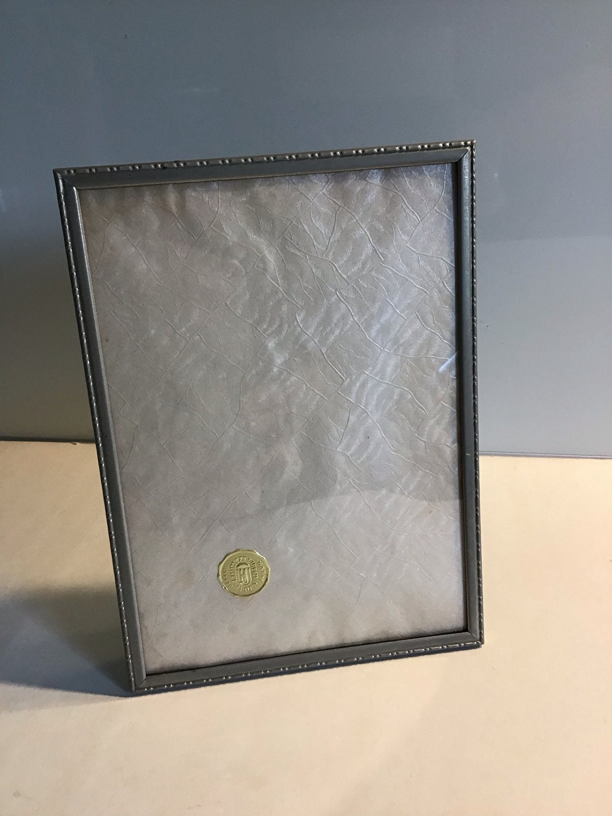 Zilverkleurige bolglas fotolijst 18,5x13,5 cm RJ, Gebruikt, Zilver, Met glas, Metaal
