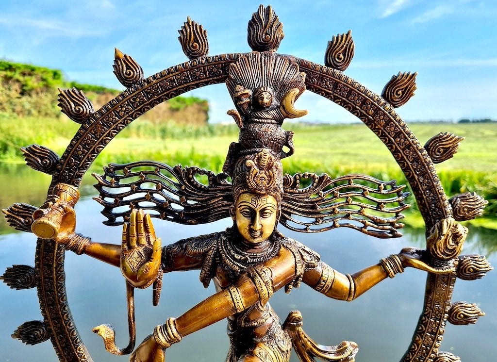 DANSENDE SHIVA BRONS 60 CM (10,6 KG)!, Ophalen of Verzenden, Nieuw, Beeld(je), Hindoeïsme