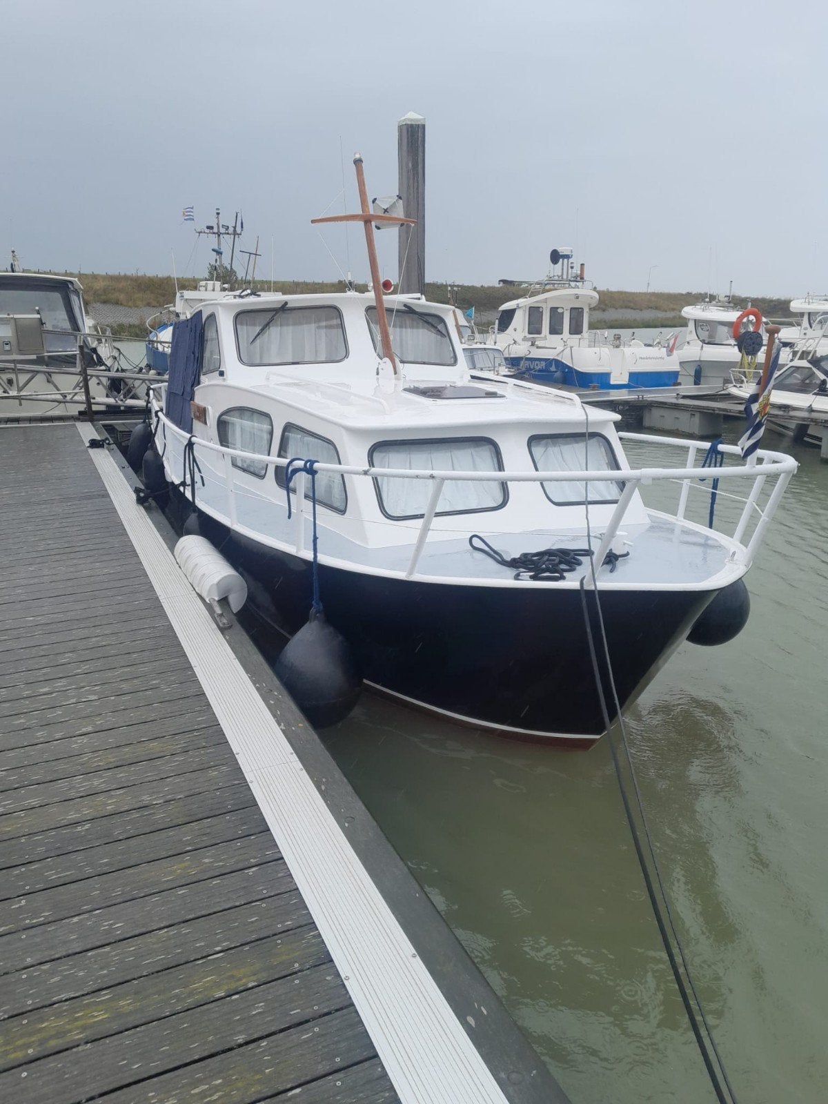 IN PRIJS VERLAAGD Stabiele stalen motorboot, 9.5m, 58pk dies, Watersport en Boten, Motorboten en Motorjachten, Ophalen