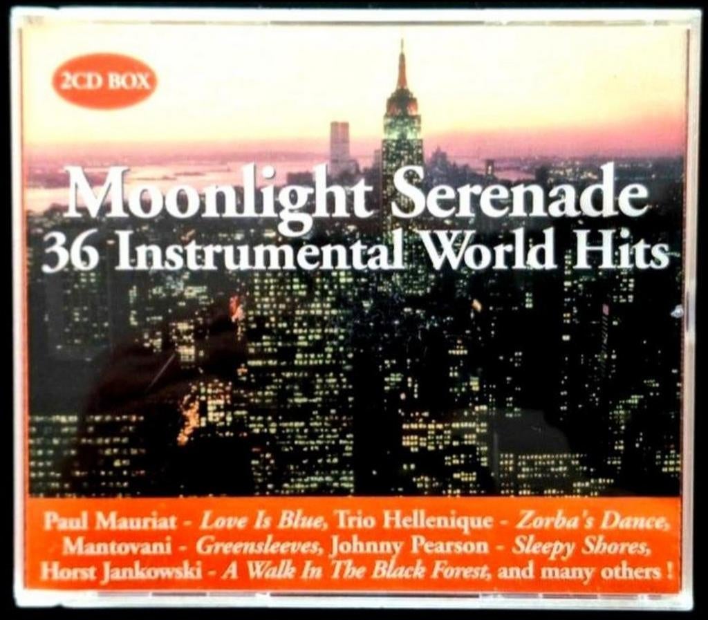 2-CD  MOONLIGHT SERENADE - 36 Instrumental World Hits, Ophalen of Verzenden, Gebruikt, Pop