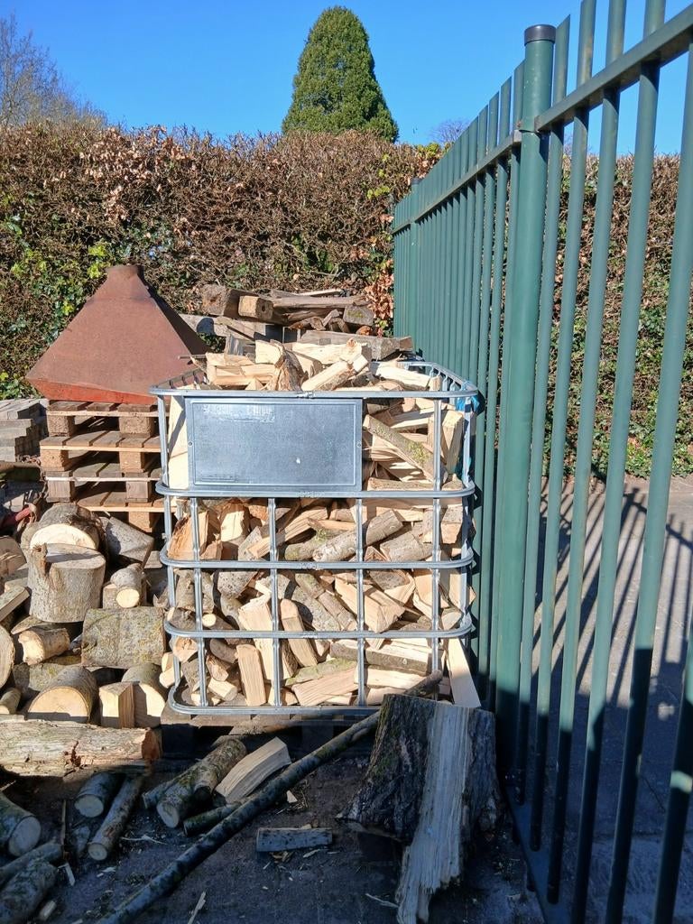 Gekloofd populieren brandhout - Direct stookklaar, Tuin en Terras, Haardhout, Minder dan 3 m³, Ophalen of Verzenden, Overige houtsoorten