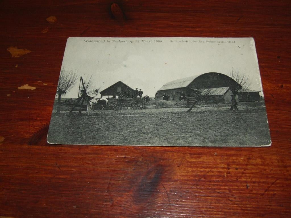 771- WATERVLOED IN ZEELAND OP 12 MAART 1906, Verzenden, Voor 1920, Gelopen, Zeeland
