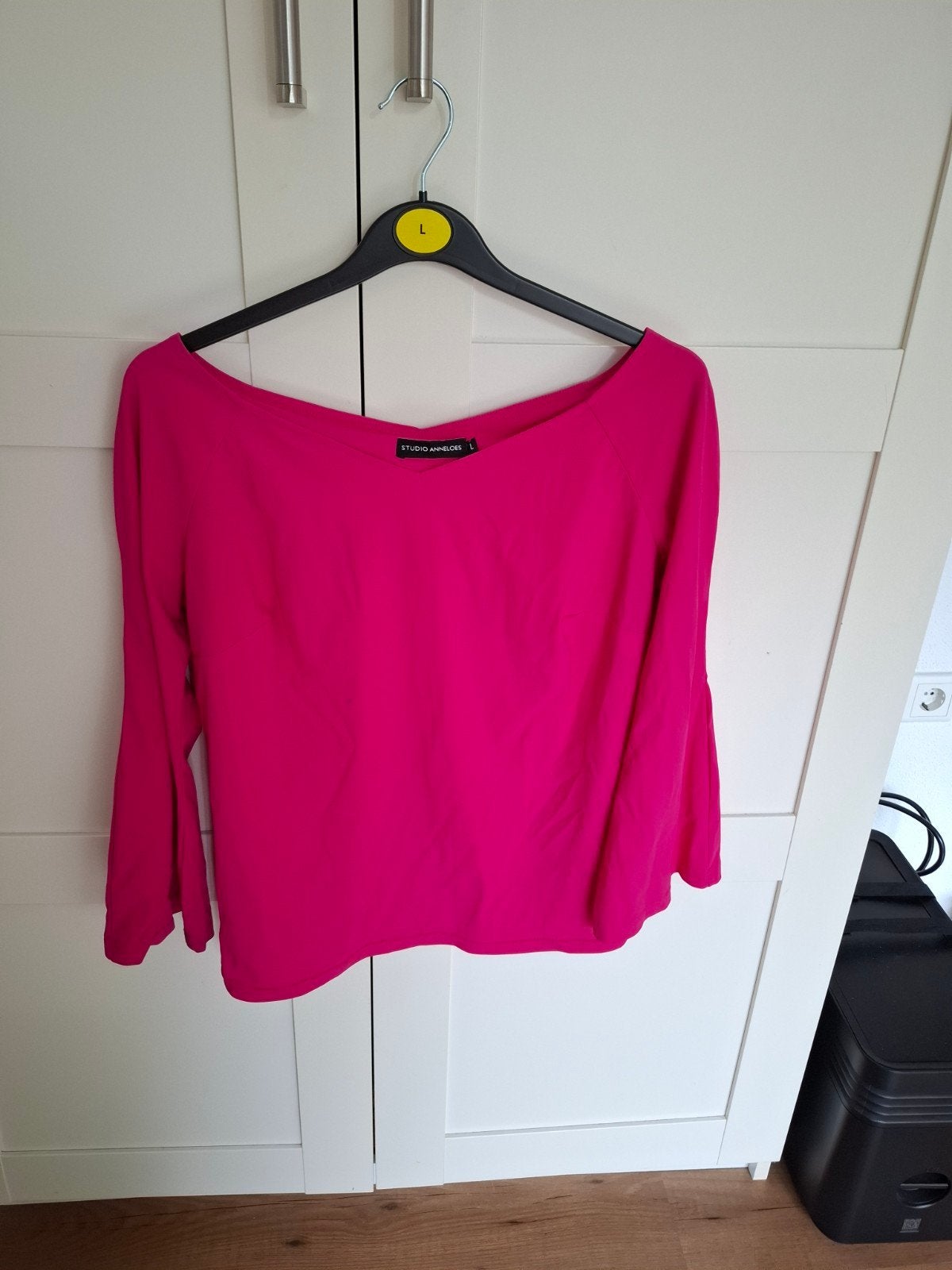 Studio Anneloes fuchsia roze top met 3/4 mouwen maat L, Studio Anneloes, Maat 42/44 (L), Ophalen of Verzenden, Zo goed als nieuw