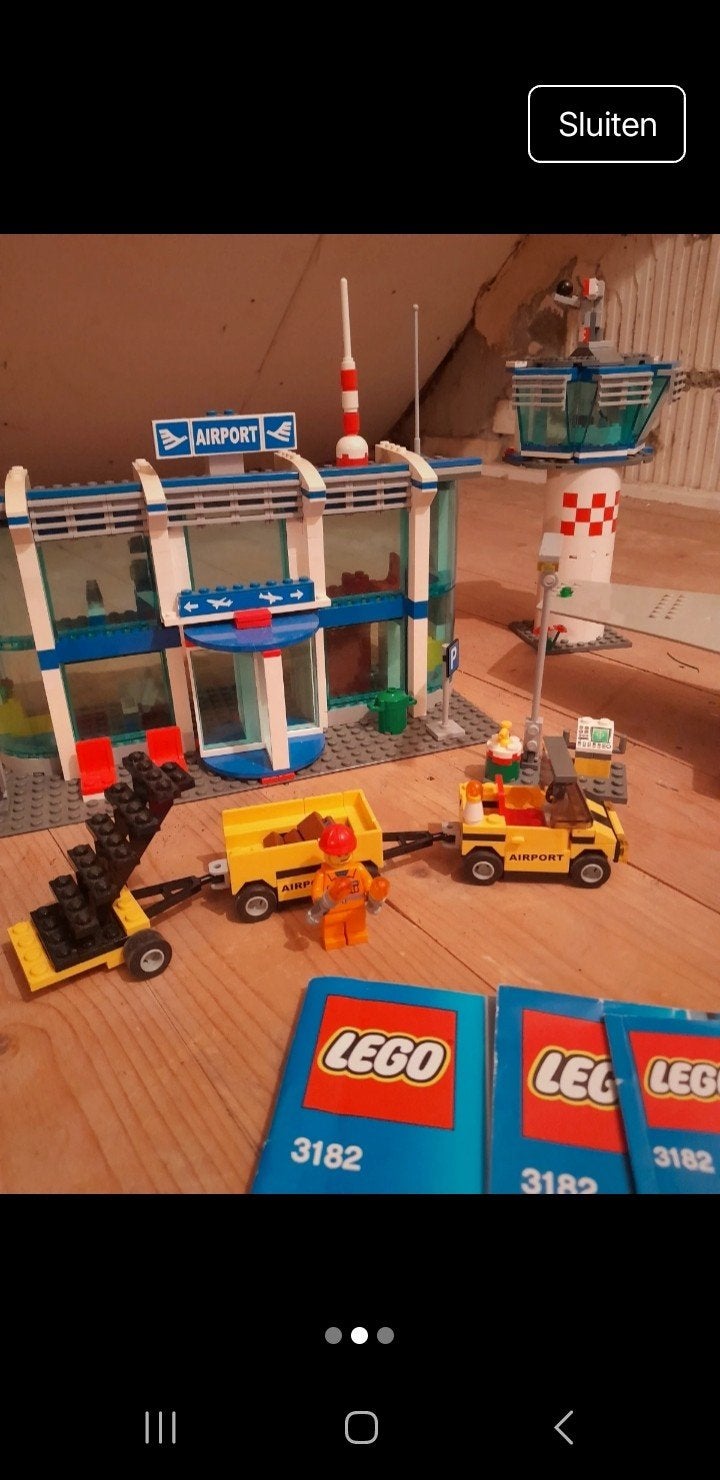 LEGO vliegtuig en vliegveld 3182, City, Lego, Inclusief instructies, Ophalen of Verzenden