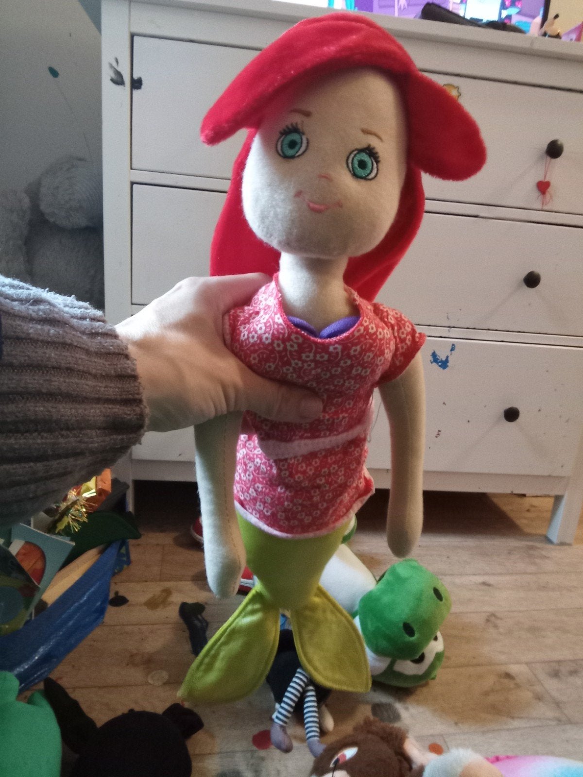 Ariël de kleine Zeemeermin knuffel onder gebruikt, Disney, Disney, Overige typen, Nieuw