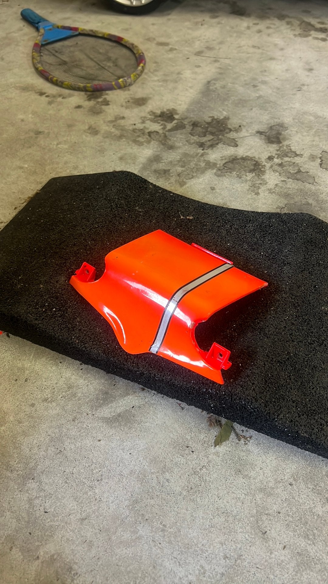 Fluo rosso achter kapje runner, Ophalen of Verzenden, Kap