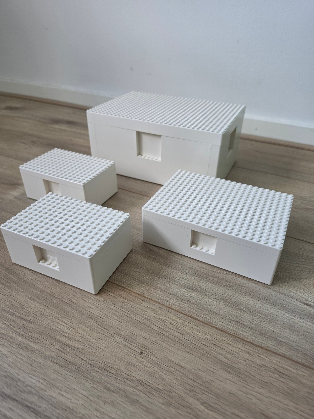 Lego x Ikea Bygglek set van 4 opbergdozen bewaardozen nieuw, Compleet, Lego, Accessoire, Nieuw