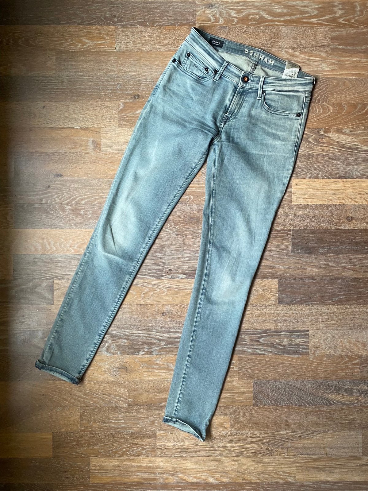 Denham sharp jeans mt 27/30, Ophalen of Verzenden, Nieuw, Blauw, W27 (confectie 34) of kleiner