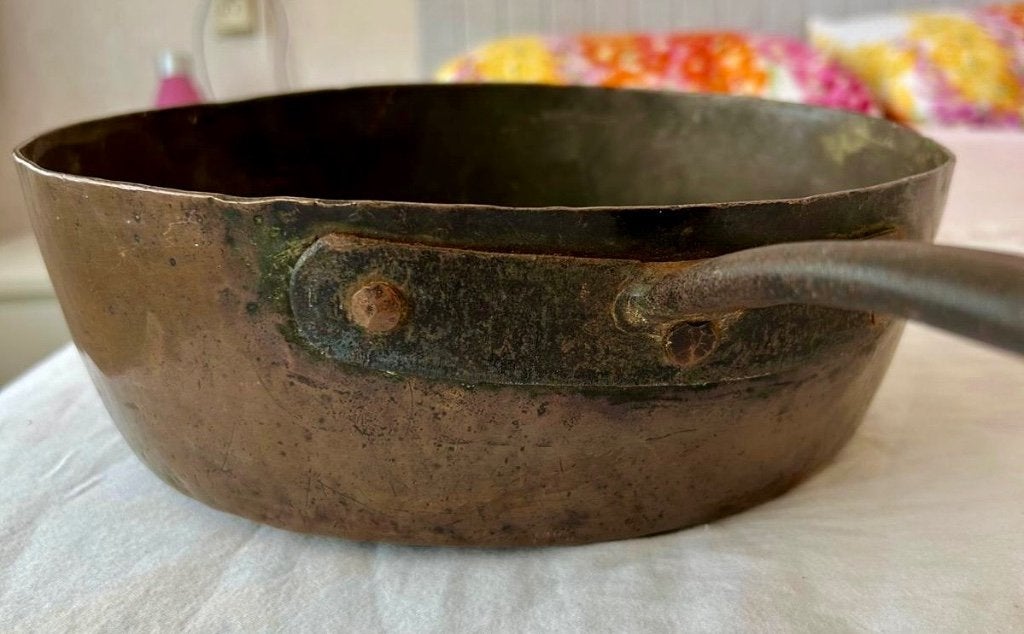Antieke koperen patisserie pan, Antiek en Kunst, Ophalen, Koper