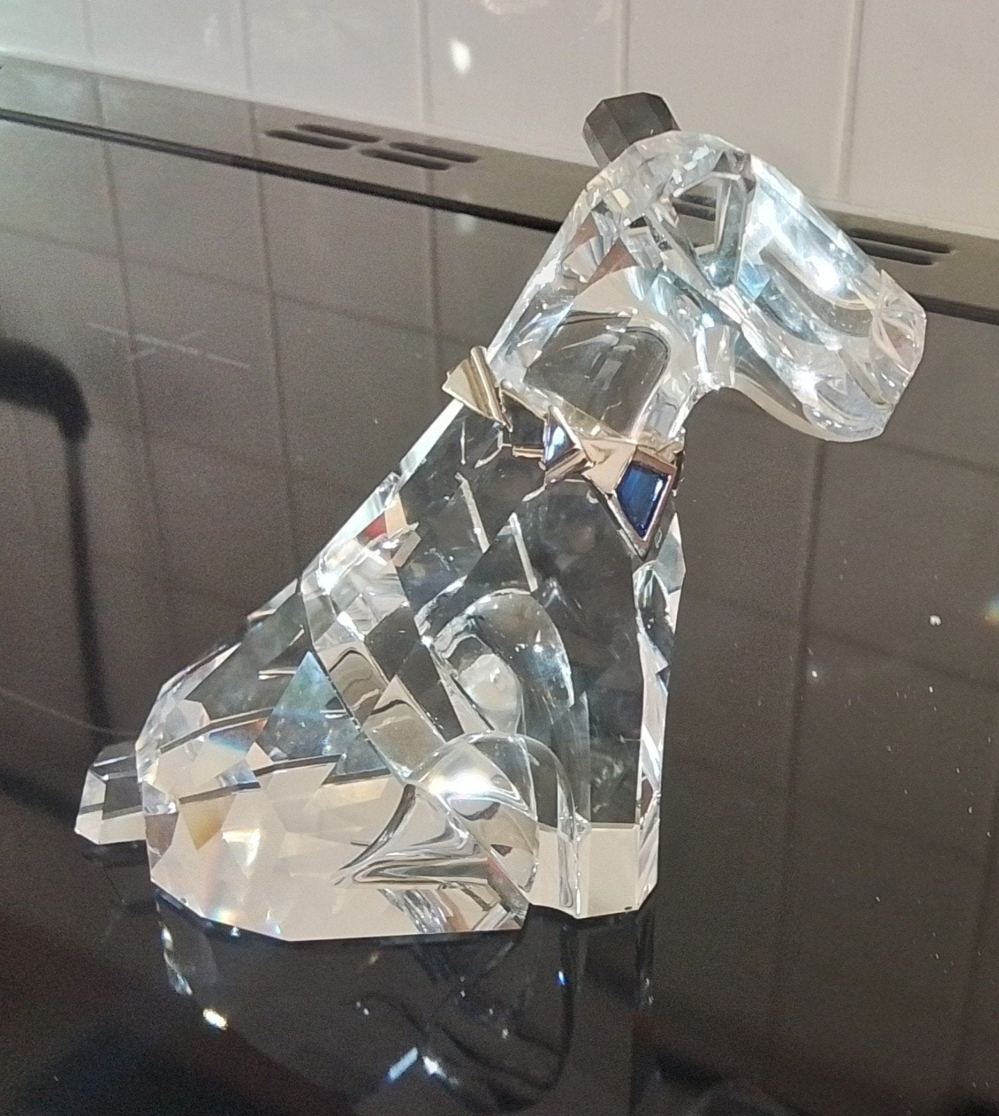 grote hond en kat,  Swarovski  , kristal, Ophalen of Verzenden, Zo goed als nieuw, Figuurtje