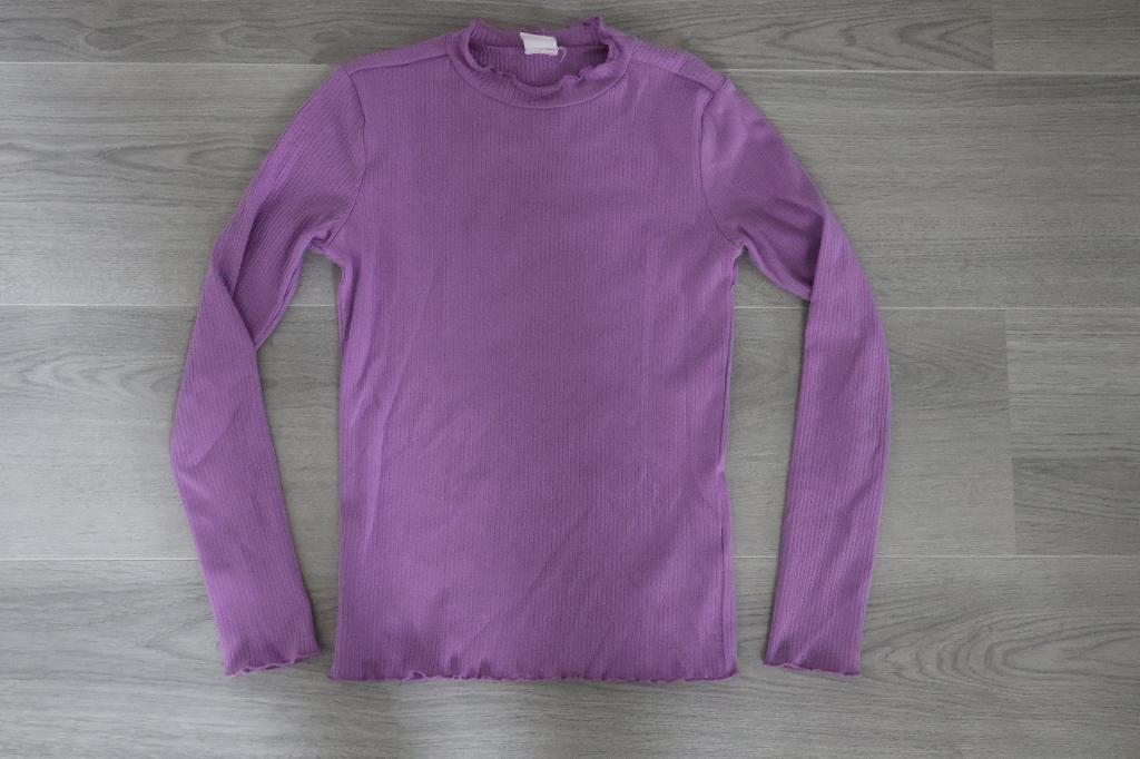 IZGS HEMA shirtje lila 134 140, Meisje, Ophalen of Verzenden, Zo goed als nieuw, Shirt of Longsleeve