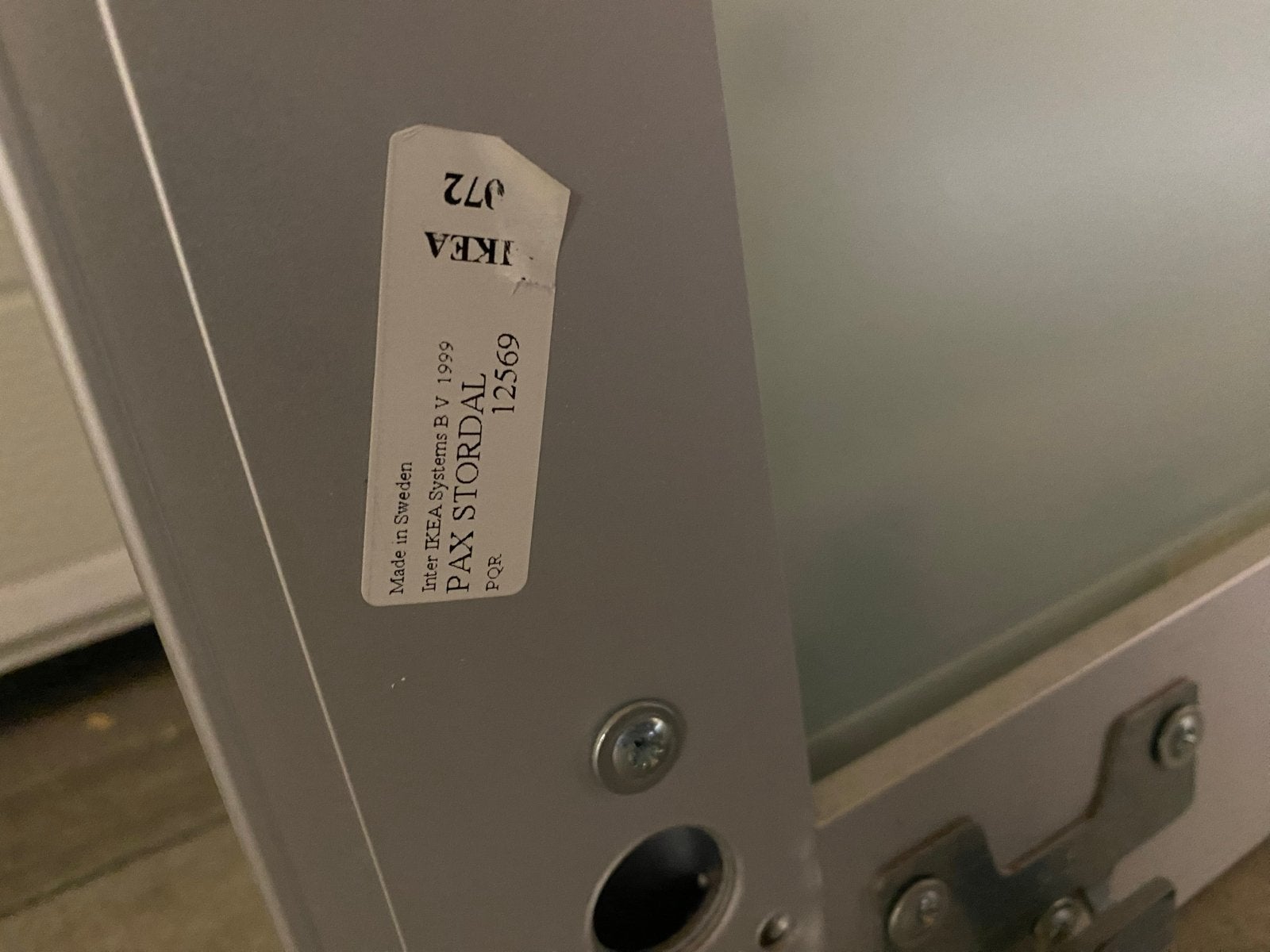 IKEA PAX Stordal Schuifdeuren (2 stuks), Ophalen, Gebruikt, 50 tot 100 cm, Glas