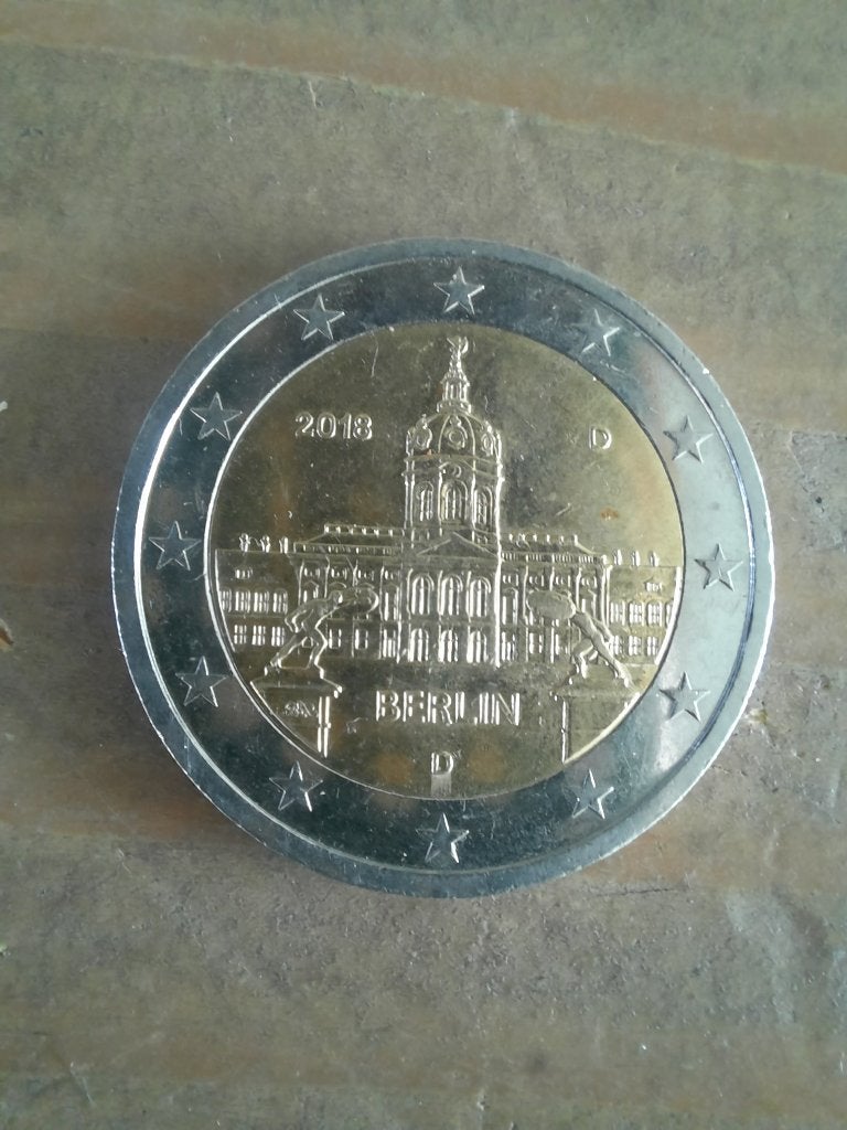 Munt 2 Euro - Duitsland 2018 - Berlijn D, Postzegels en Munten, Ophalen of Verzenden, Duitsland, 2 euro, Losse munt