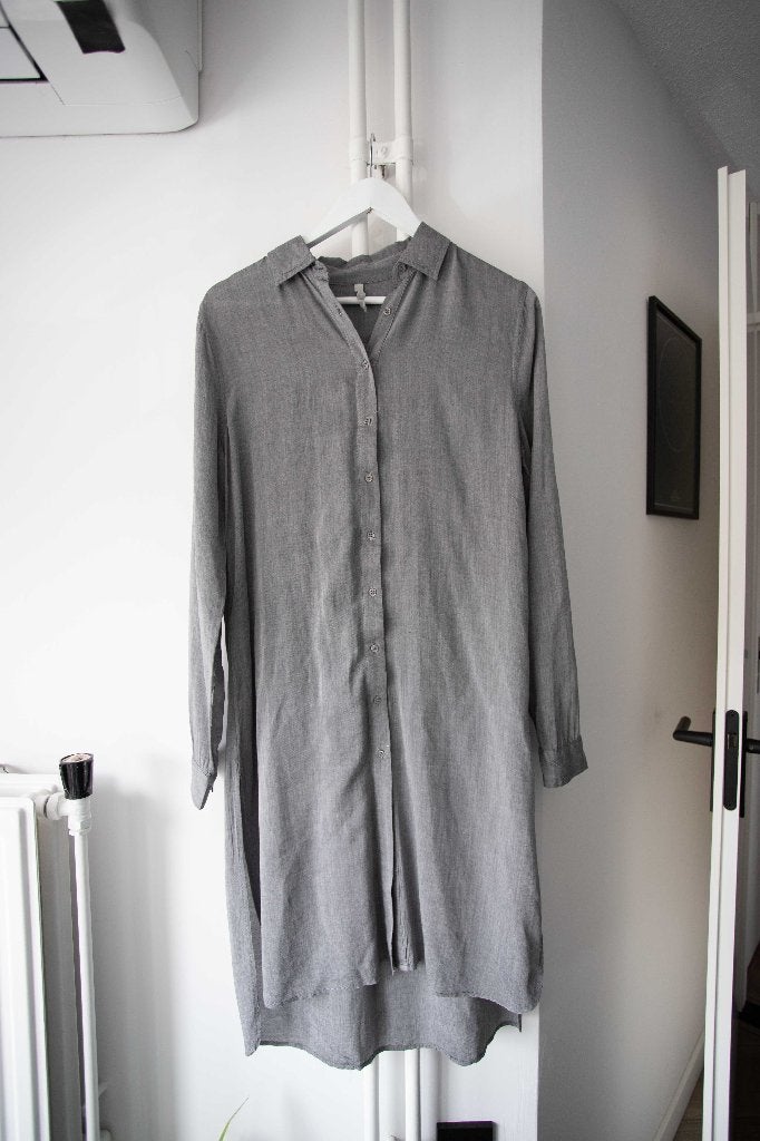 Grijze blouse jurk Yaya maat 36, Kleding | Dames, Jurken, Ophalen of Verzenden, Yaya, Maat 36 (S), Grijs
