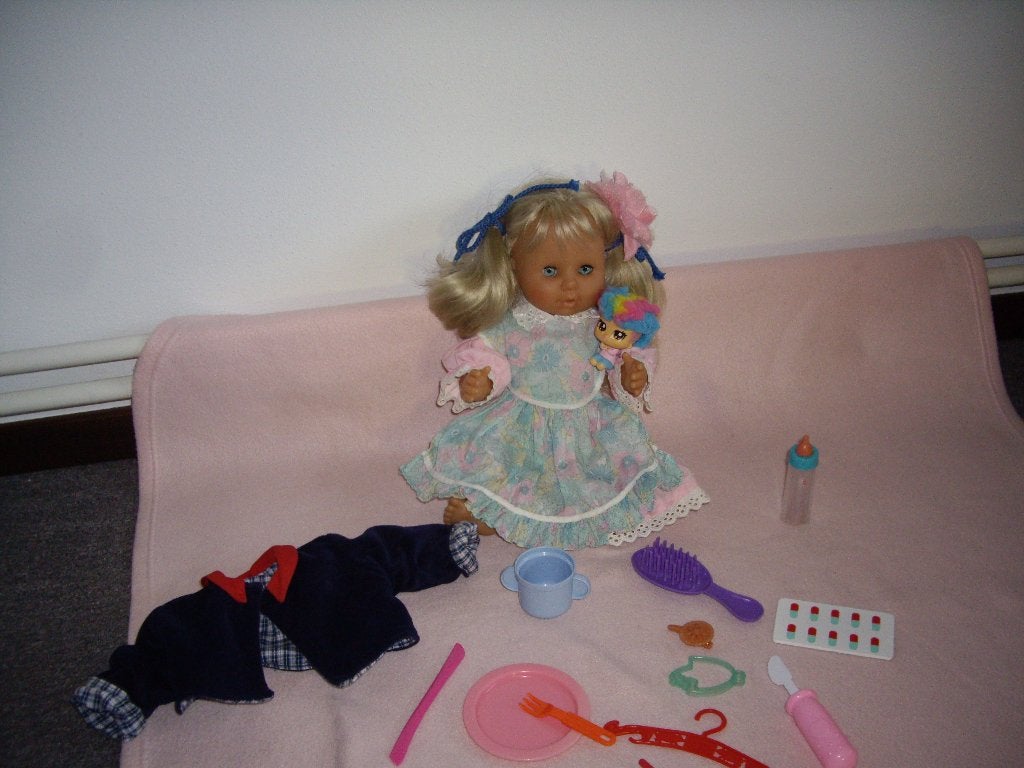 baby pop van Zapf creation met acc, Ophalen of Verzenden, Zo goed als nieuw, Babypop