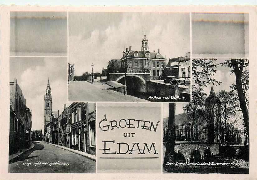 377-595-005 Edam, Verzenden, Voor 1920, Noord-Holland